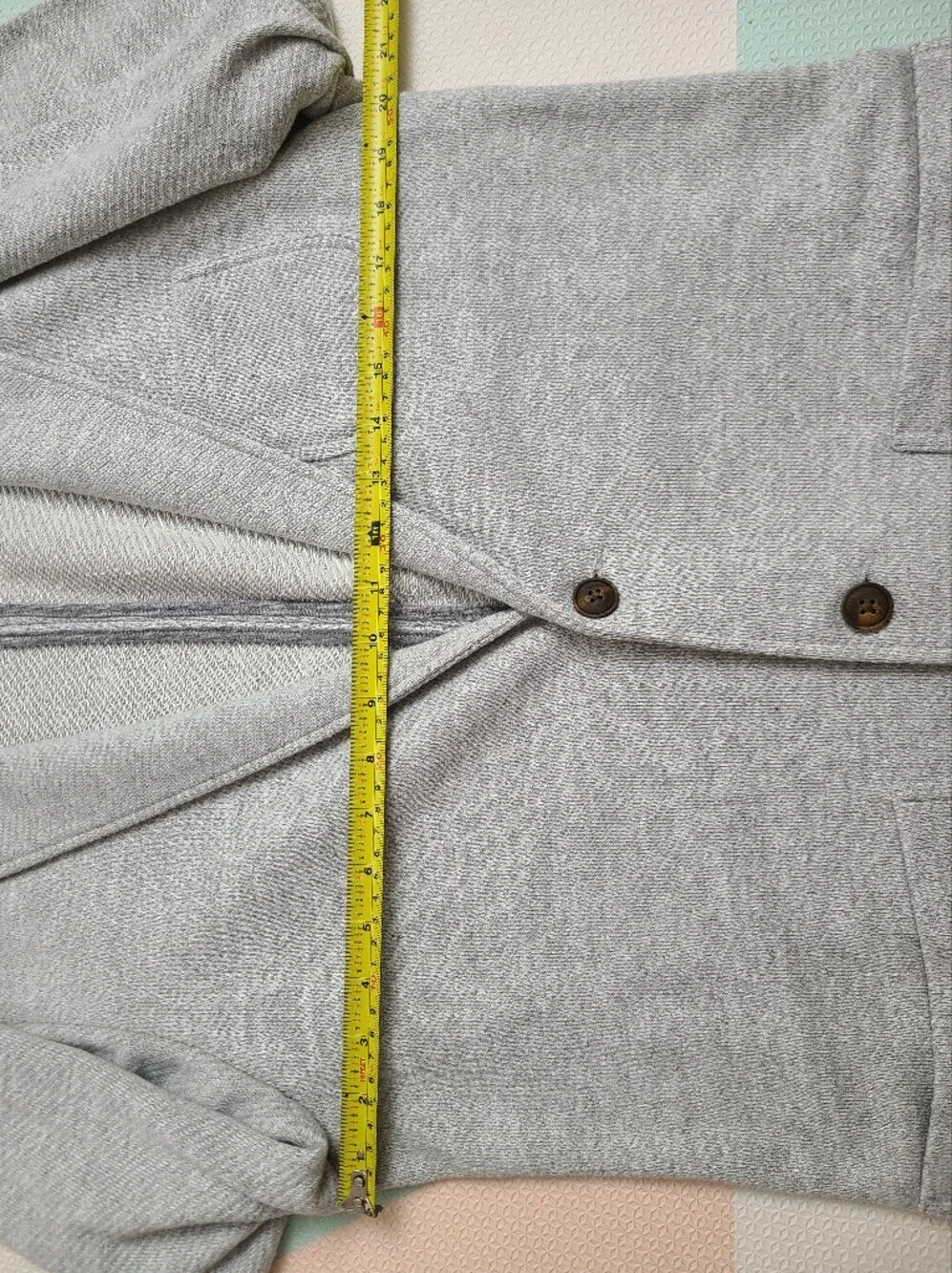 NWT Faherty Inlet Knit Blazer Jacket Men's Size M Heather Gray Unstructured